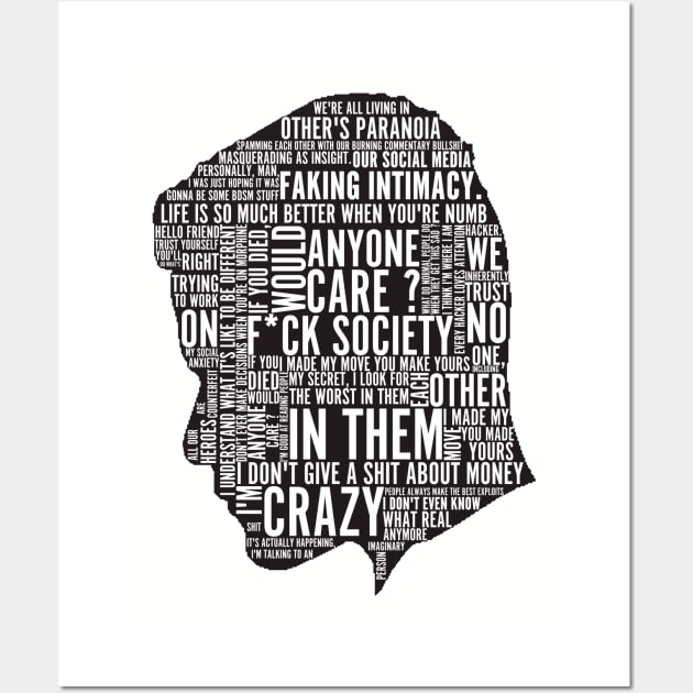 Mr robot quotes Wall Art by Ward